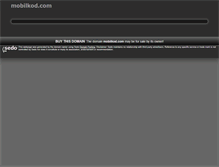 Tablet Screenshot of mobilkod.com